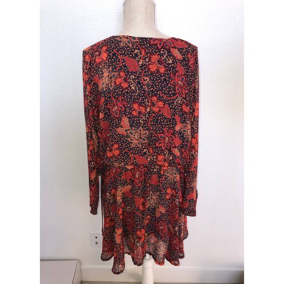 Free People Teegan Mini Dress in Peach Combo - XS - Picture 5 of 5